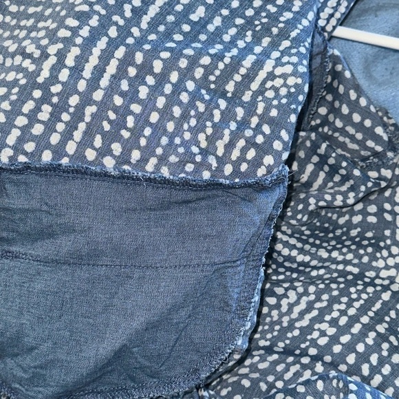 NWT Saks Fifth Avenue Flouncy Sleeveless Sun Dress Blue with White Dots - Picture 8 of 12